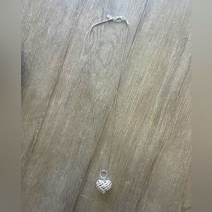 Brighton Gold,Silver and Crystals Heart Pendant